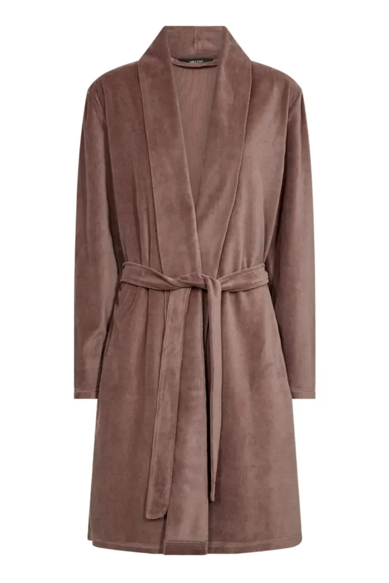 Decoy - Short Velour Robe 88086-93 - 18 - Rose
