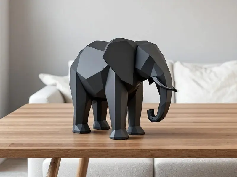 Delta Low-Poly Elefant