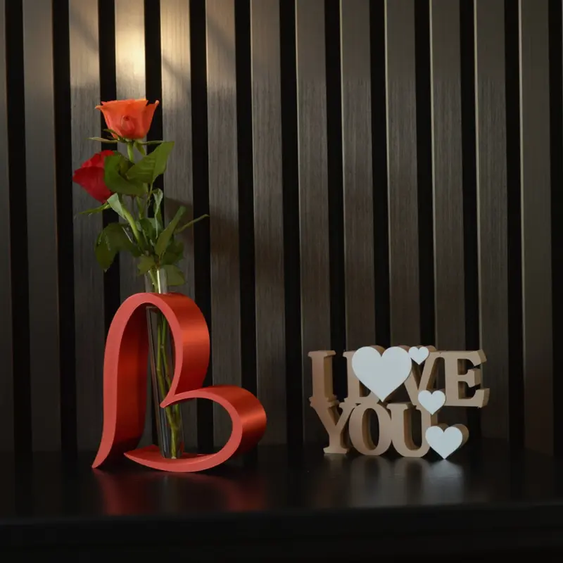 Delta Valentins hjerte vase