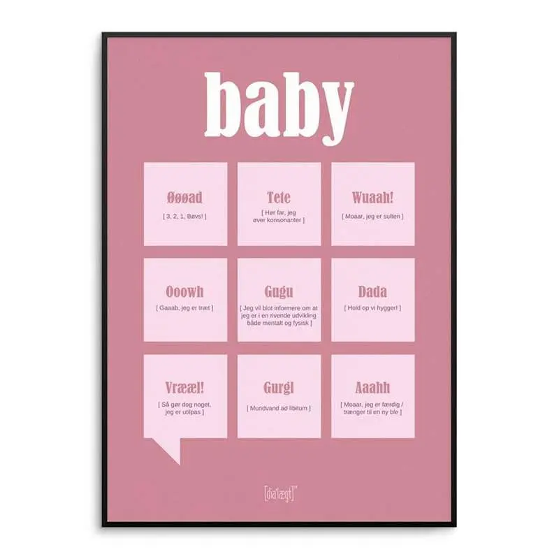 Dialægt Baby girl - flere størrelser