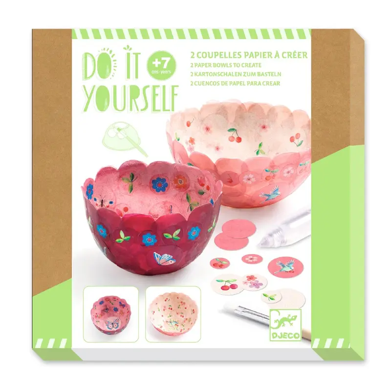 DIY papirsskåle, sommerfugle