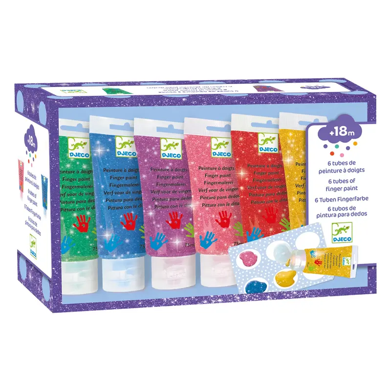 Djeco fingermaling, glimmer