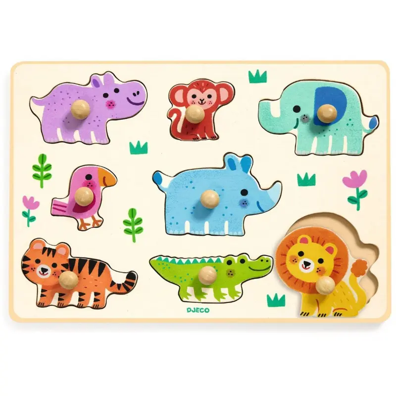 Djeco Hippo'N'Co, Knoppuslespil