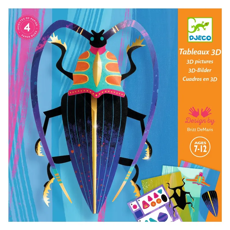 Djeco kreativ æske, 3D insekter