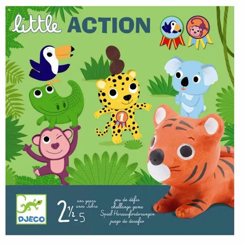 Djeco Little action spil - Fest i Junglen