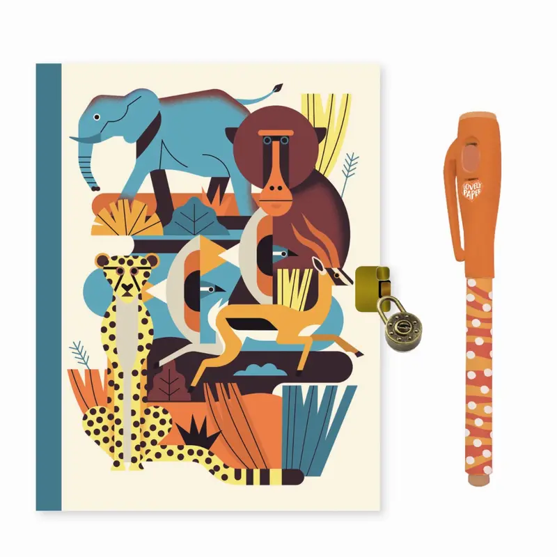 Djeco Lovely paper dagbog, Owen med magisk pen