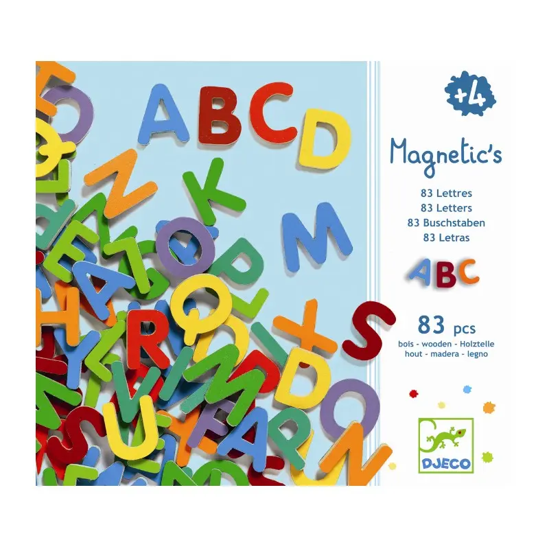 Djeco magneter, Bogstaver