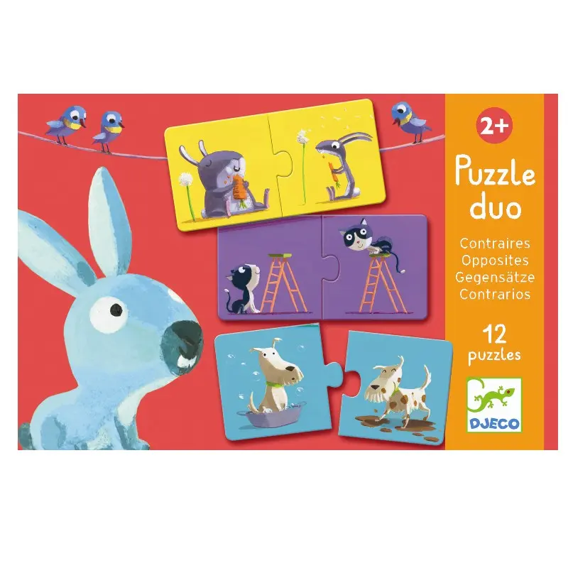 Djeco puzzle duo, Modsætninger