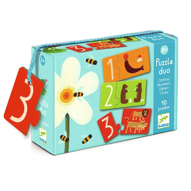 Djeco Puzzle duo, numre.
