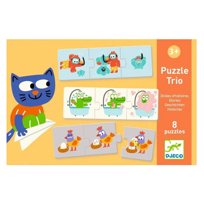 Djeco puzzle trio, Sjove historier