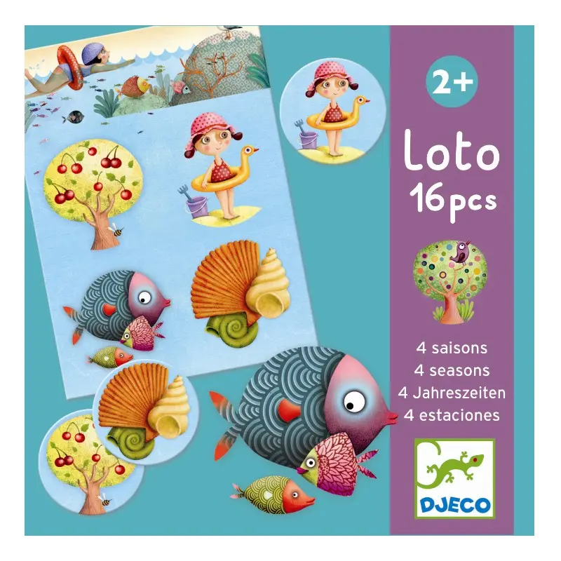 Djeco spil, billedlotteri m/de 4 årstider