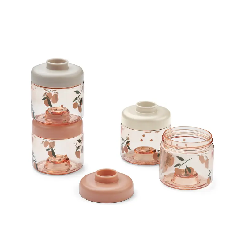 Dominique bokse til babymad, peach / seashell