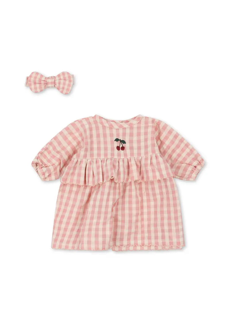 Dukketøj, Powder pink check