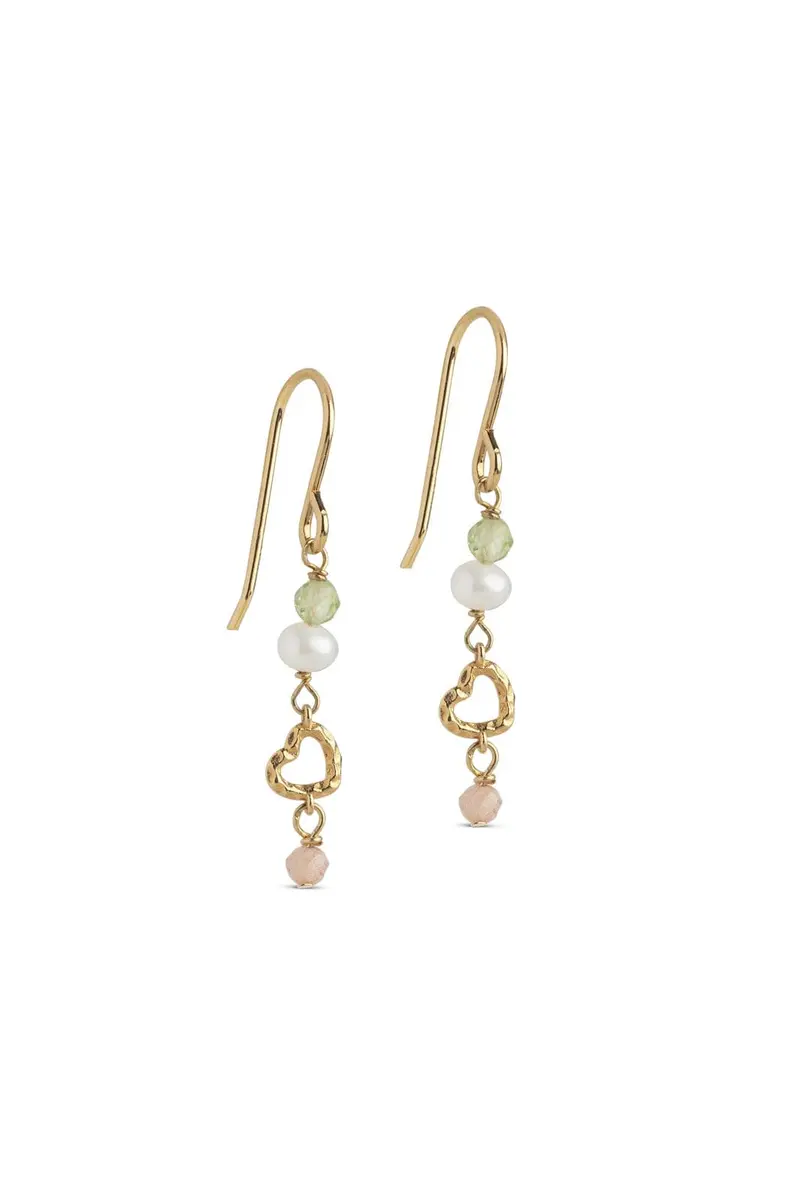 Enamel Copenhagen - Earrings, Organic Heart E490gb - Meadow