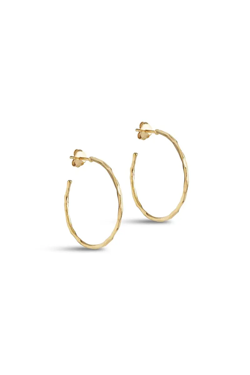 Enamel Copenhagen - Hoops, Organic Arena Medium E480gb - Gold Plated