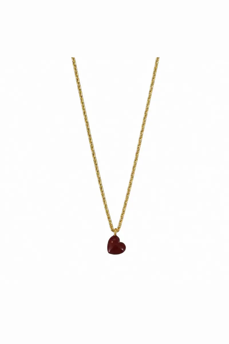 Enamel Copenhagen - Necklace, Grand Amore N162gb - Bordeaux