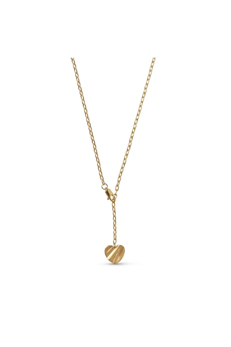 Enamel Copenhagen - Necklace, Wave Heart N156gb - Gold Plated