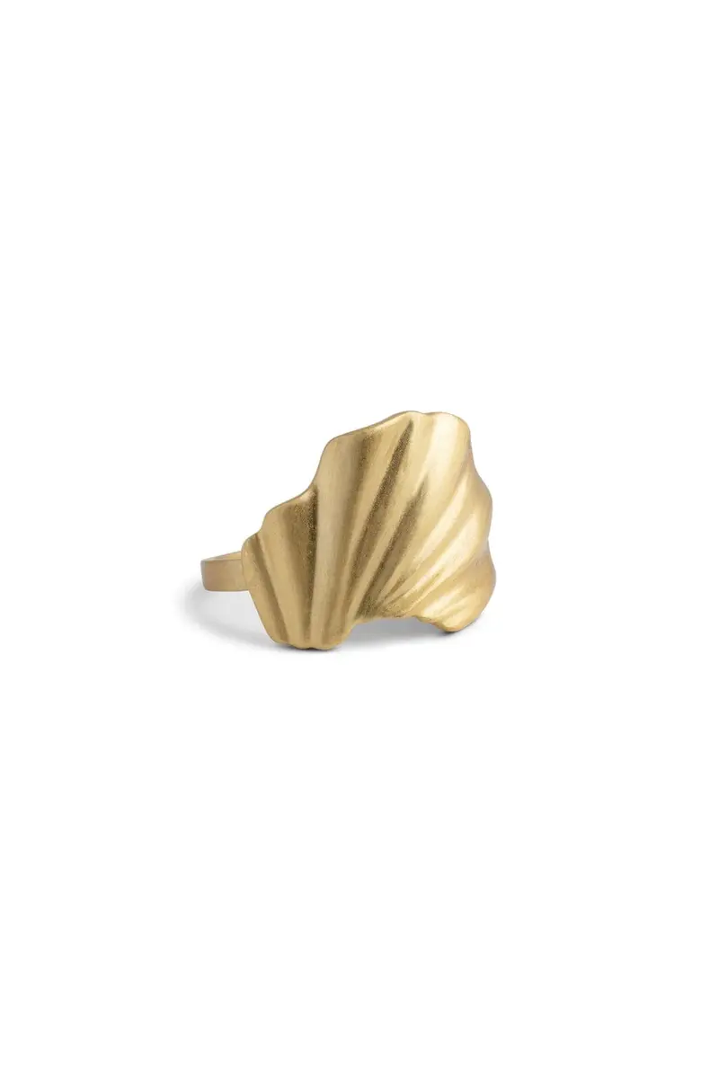 Enamel Copenhagen - Ring, Wave R104gb - Gold Plated