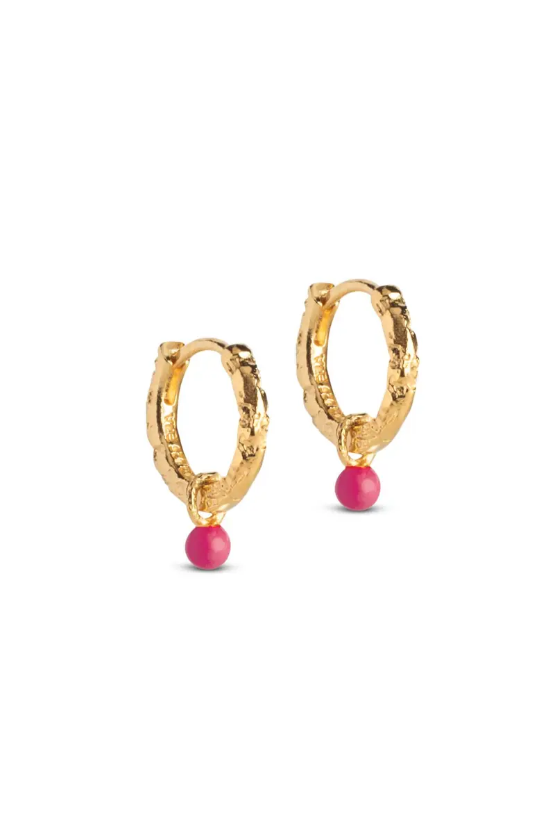 Enamel Copenhagen x Molly&My - Hoops, Belle E245GM - Pink