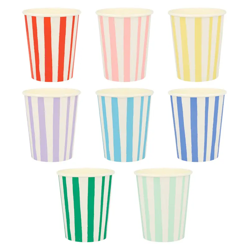 Engangskopper, mixed stripe