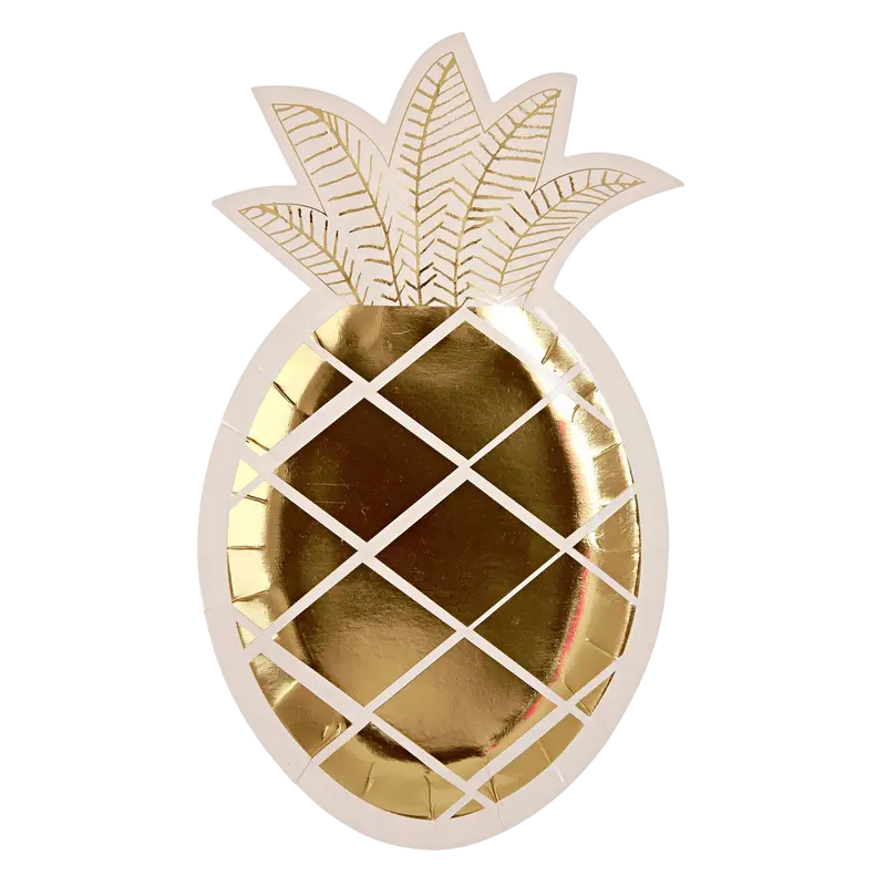 Engangstallerkener, ananas