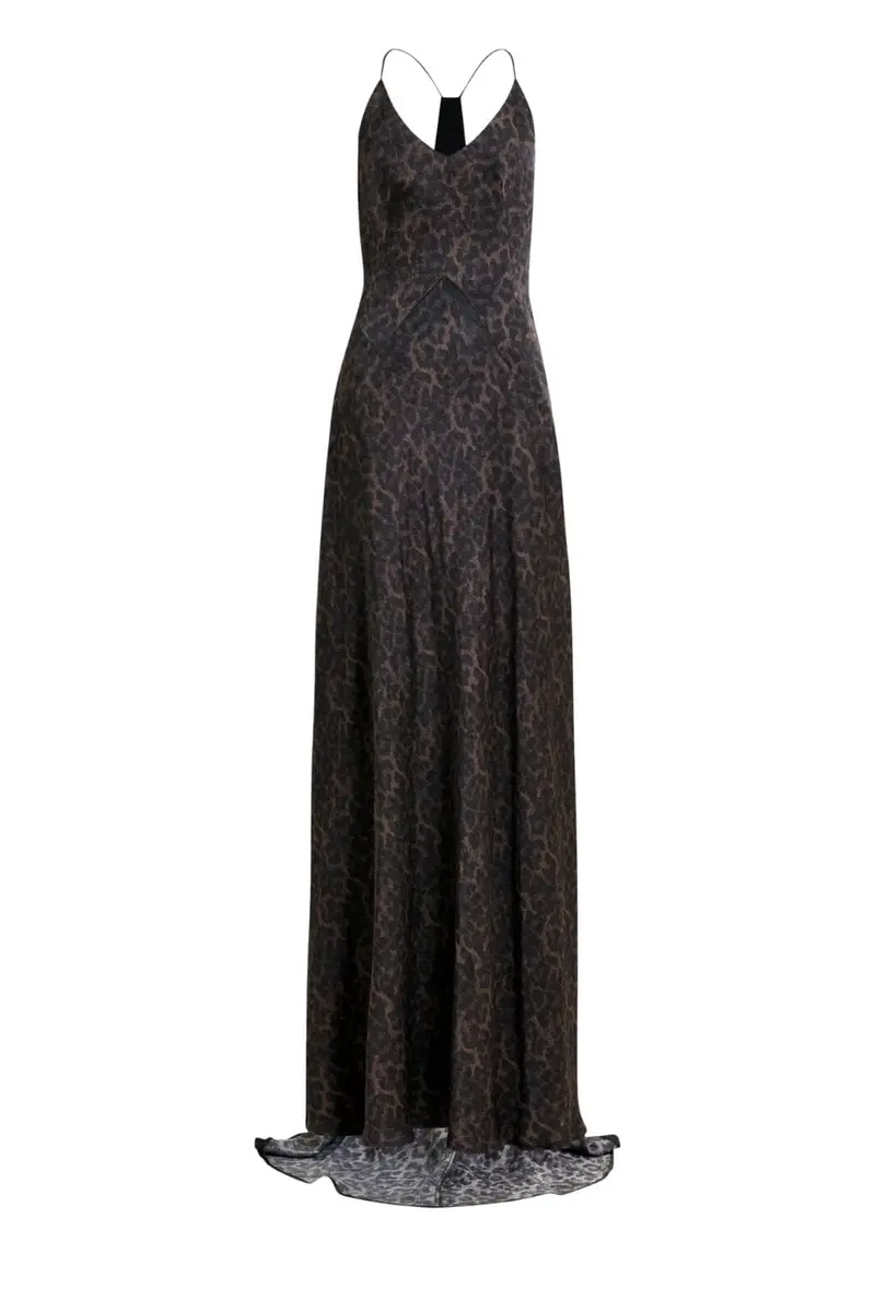Essentiel Antwerp - Idont Fitted Maxi Slip Dressidont - Combo2 Deep Kelp