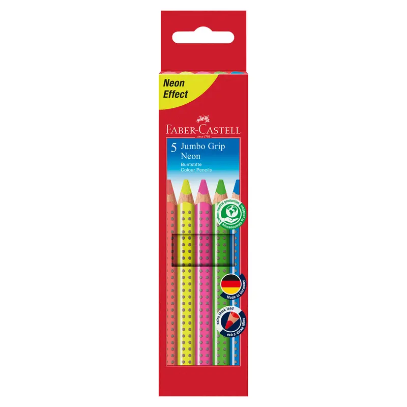 Farveblyanter, Jumbo grib, neon