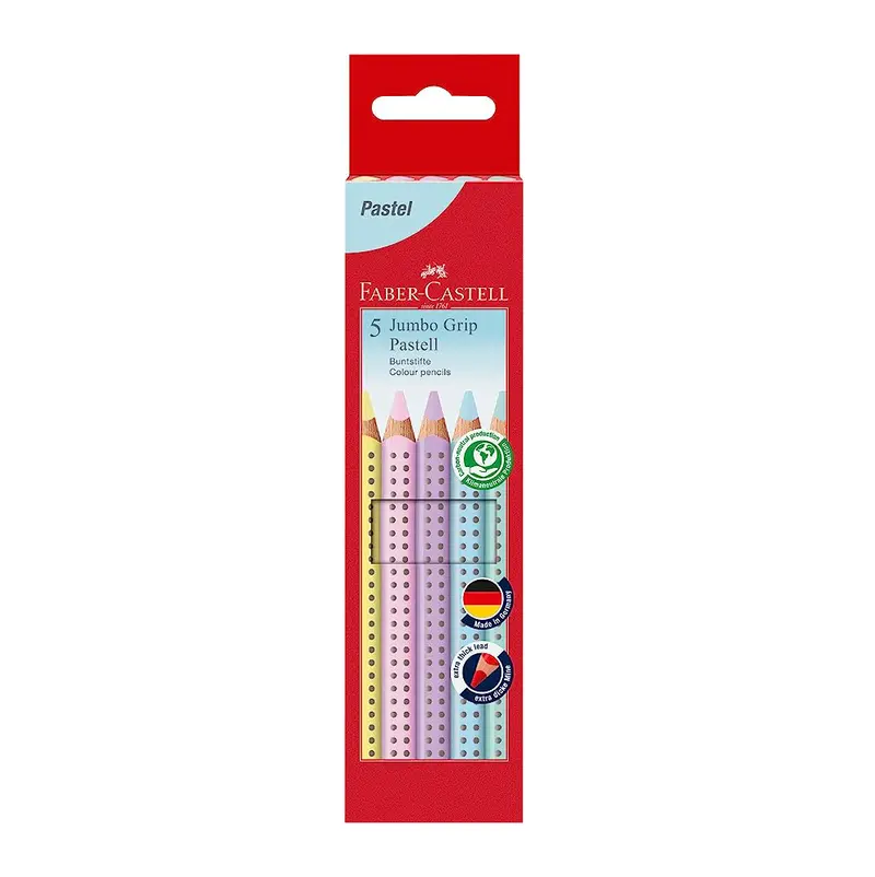 Farveblyanter, jumbo grib, pastel