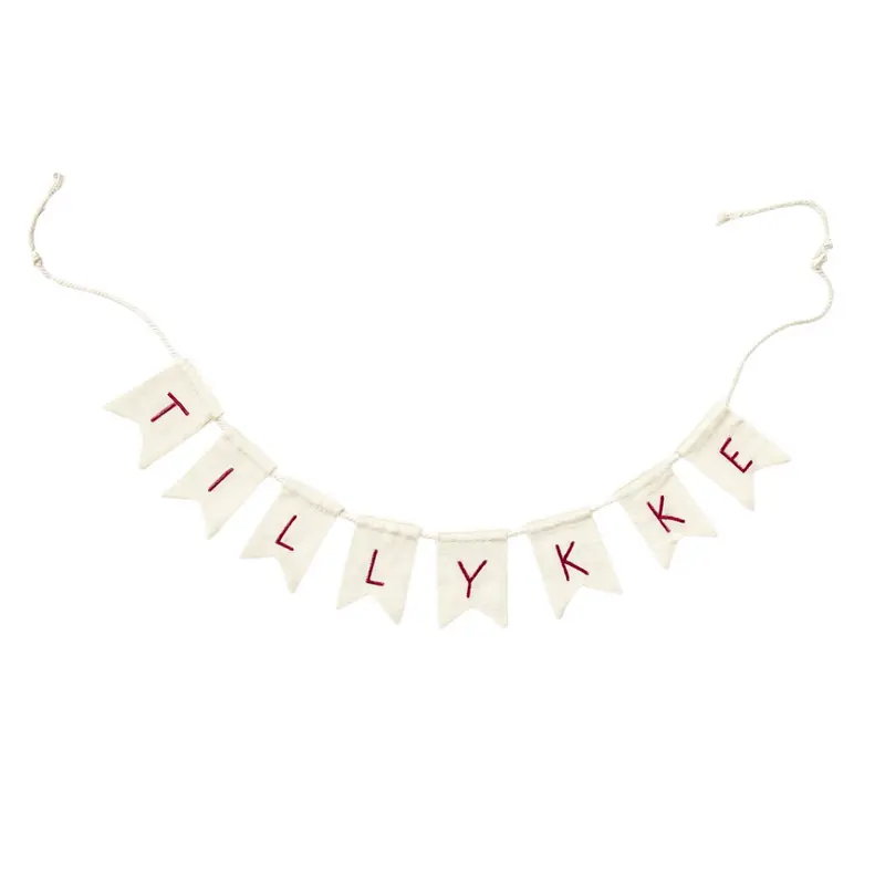 Flag Garland – TILLYKKE – 100% Organic Cotton