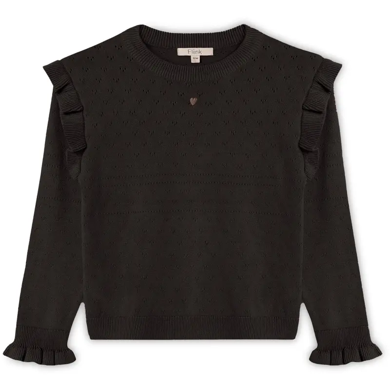 Fliink Coffee Bean Fame O-Neck Bluse