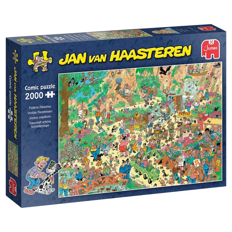 Flutterly Fabulous Jan van Haasteren 2000 brikker puslespil