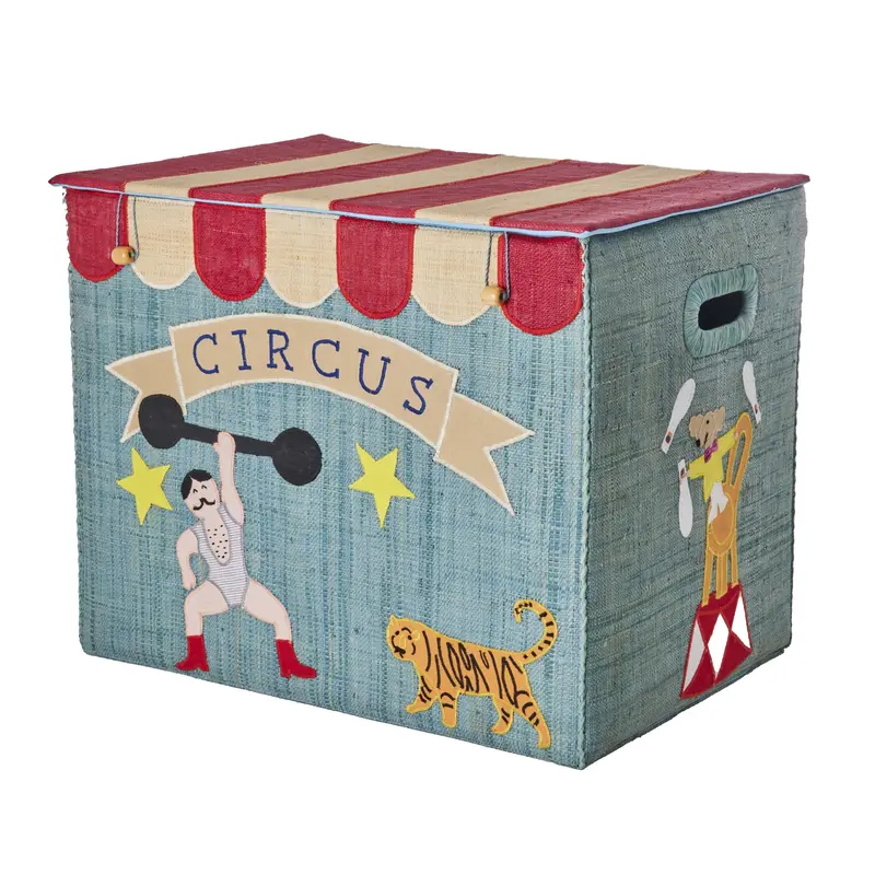 Foldbar opbevaringskurv, cirkus, stor