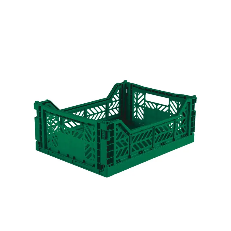 Foldekasse, midi dark green