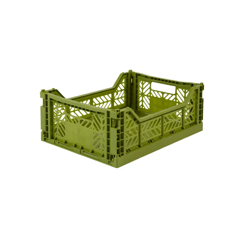 Foldekasse, midi olive