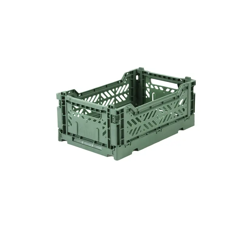 Foldekasse, mini almond green