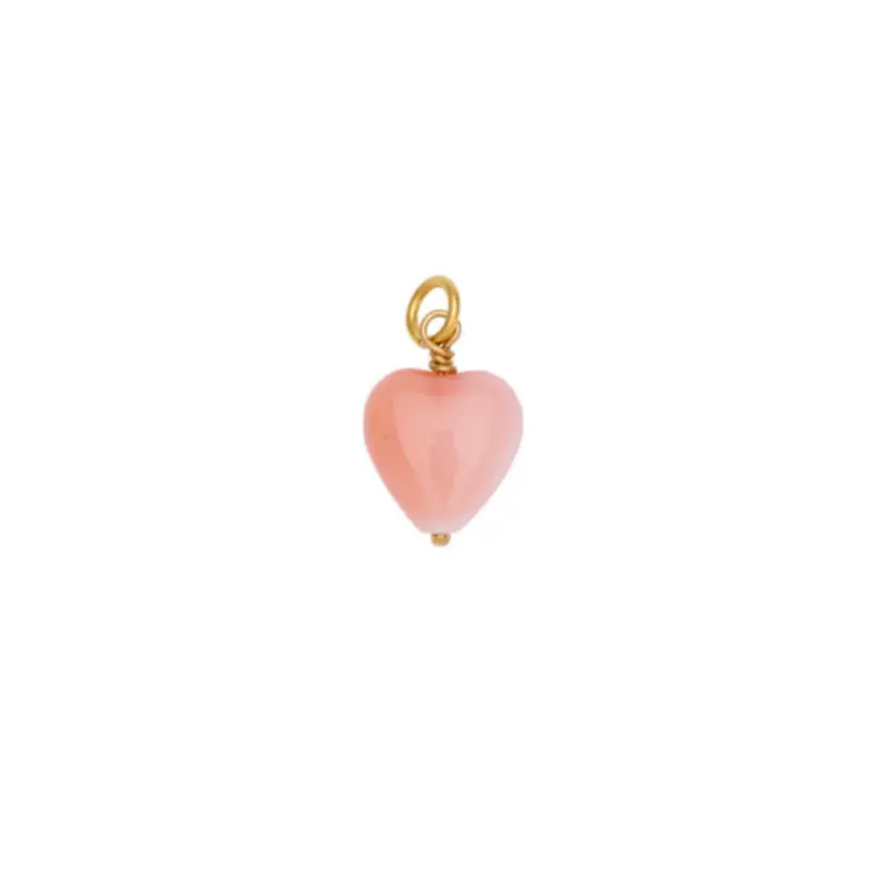FRENCH HEART PENDANT / Vedhæng / Coral