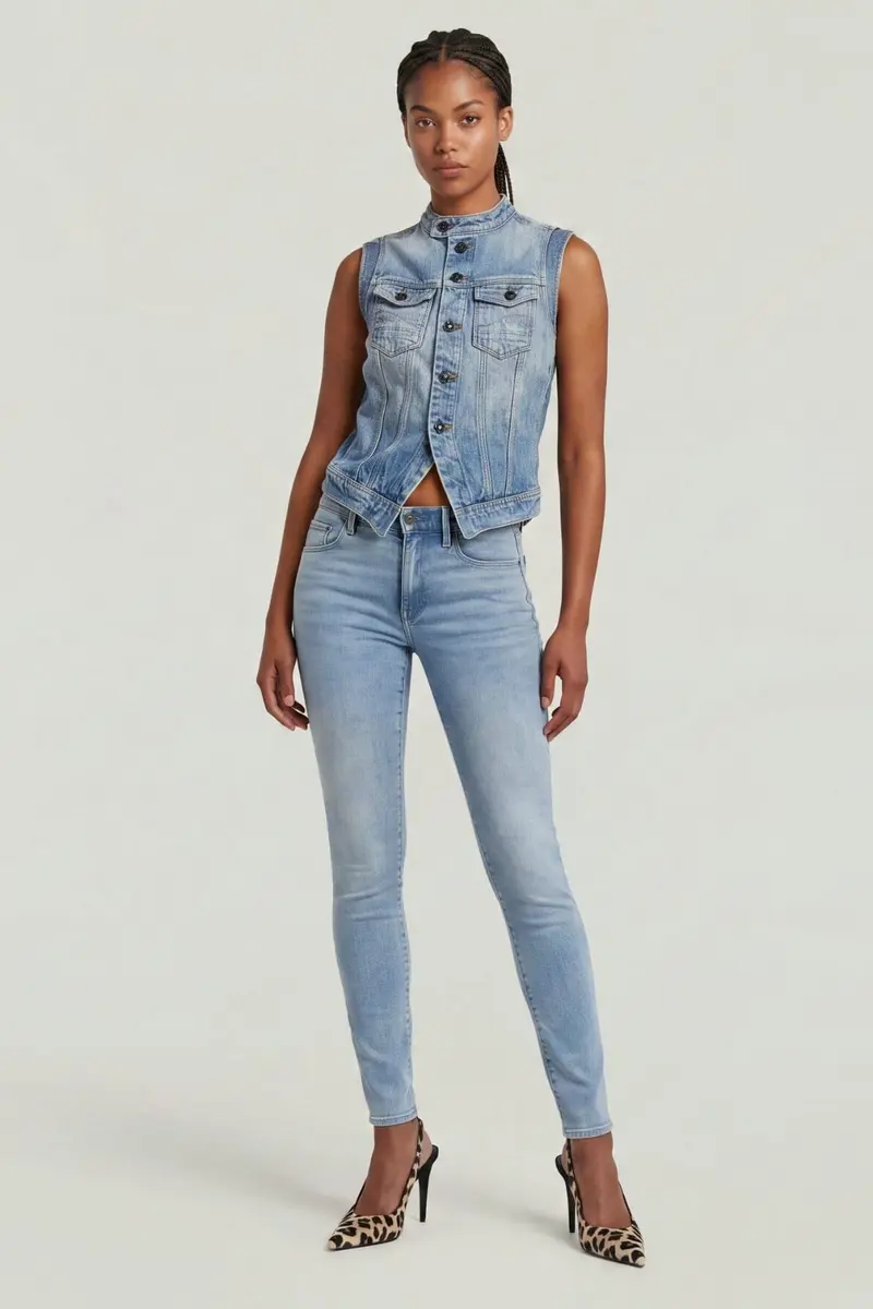 G-Star - 3301 Skinny Wmn D05175-8968-424 - Lt Aged