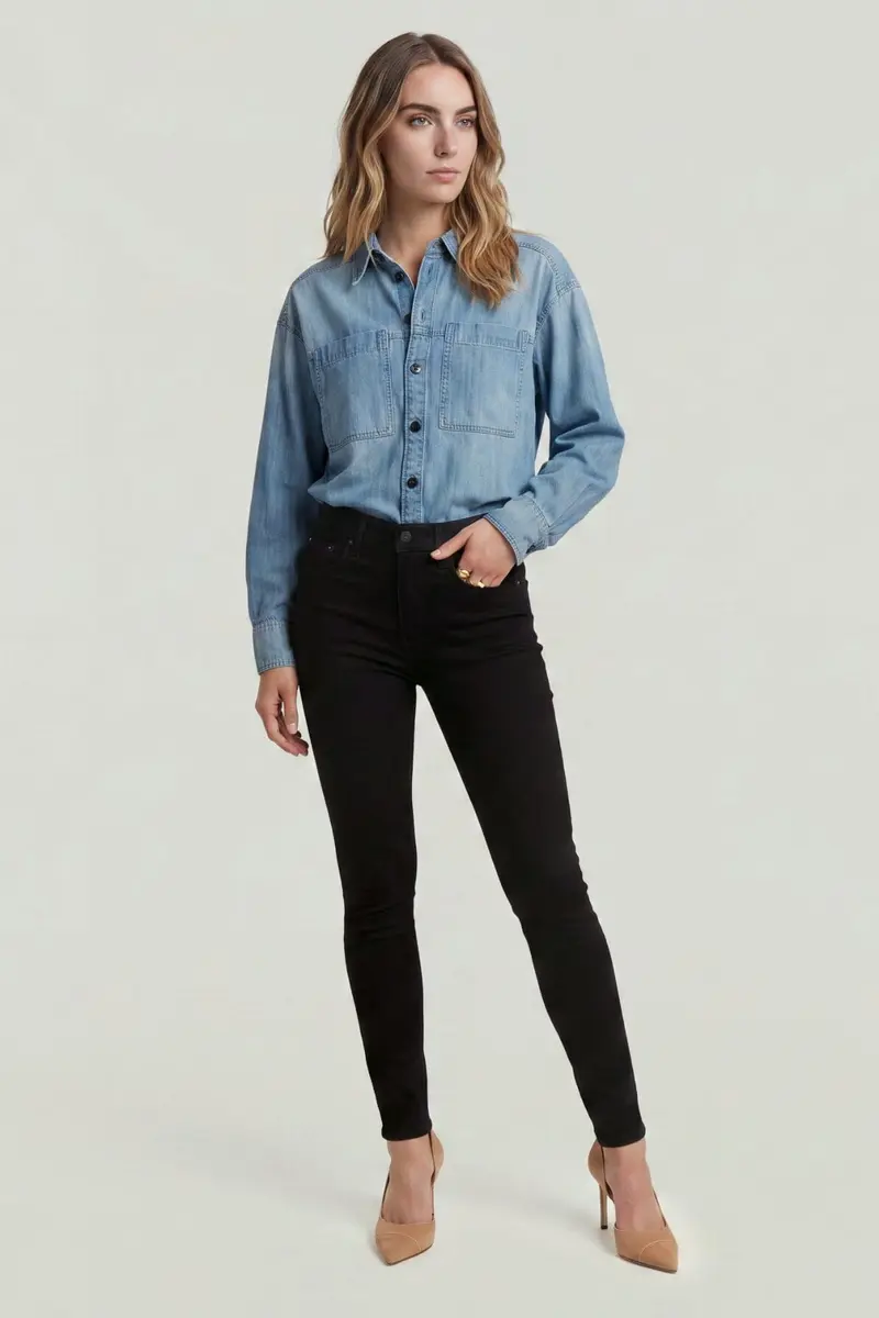 G-Star - 3301 Skinny Wmn D05175-B964-A810 - Pitch Black