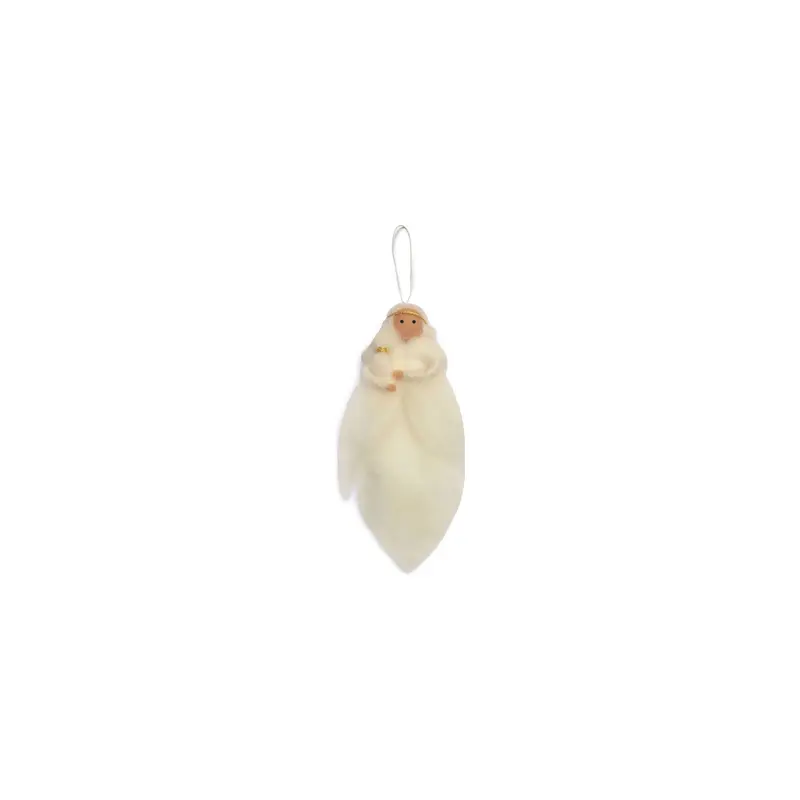 Gamcha Christmas Ornament - White Fluffy Angel