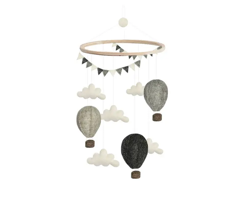 Gamcha Mobile - Grey Hot Air Balloons