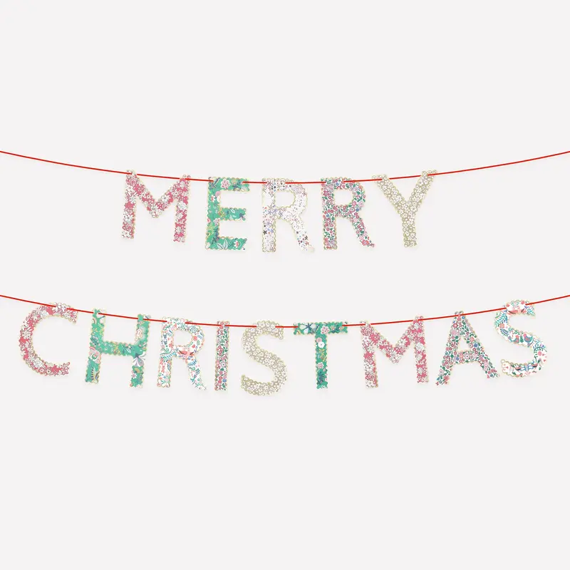 GARLAND LIBERTY MERRY CHRISTMAS