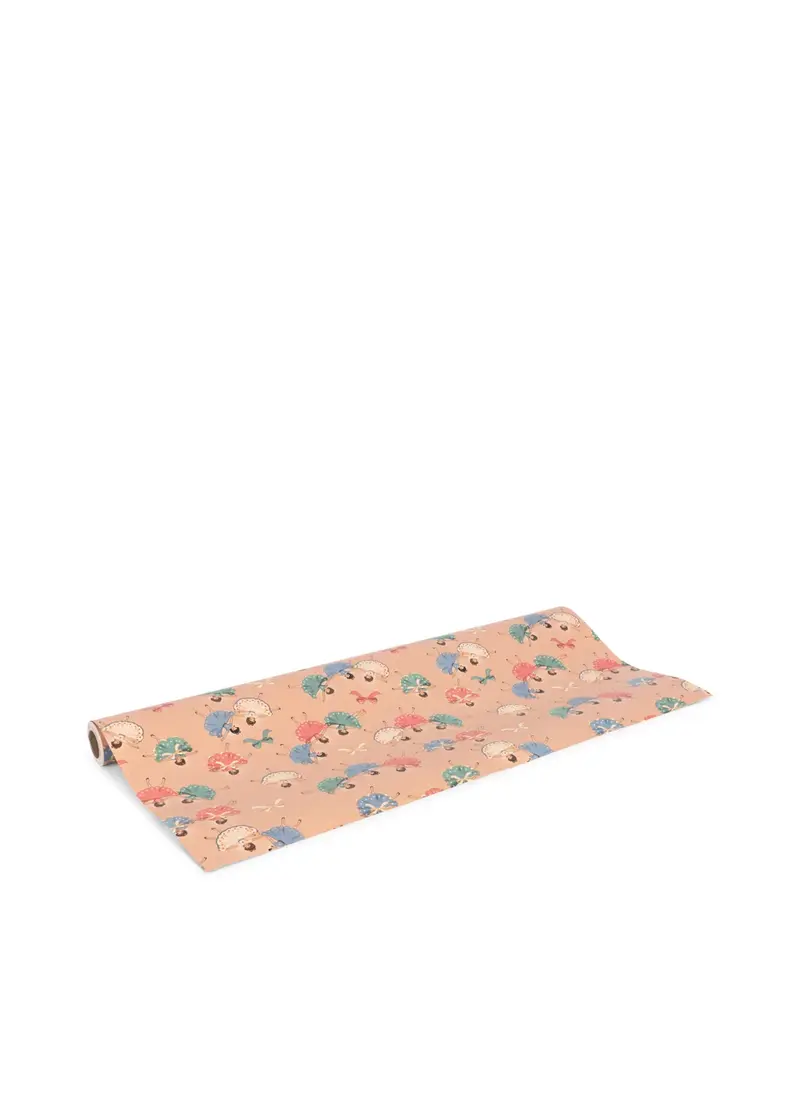 Gavepapir, 10 m, Bow ballerina blush