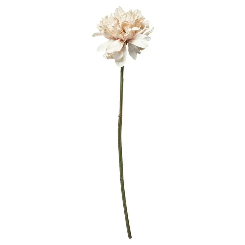 Georgine / Hvid / stilk 66 cm