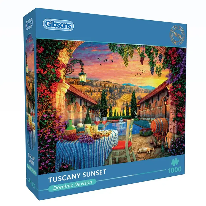 Gibson 1000 brikker puslespil - Tuscany Sunset