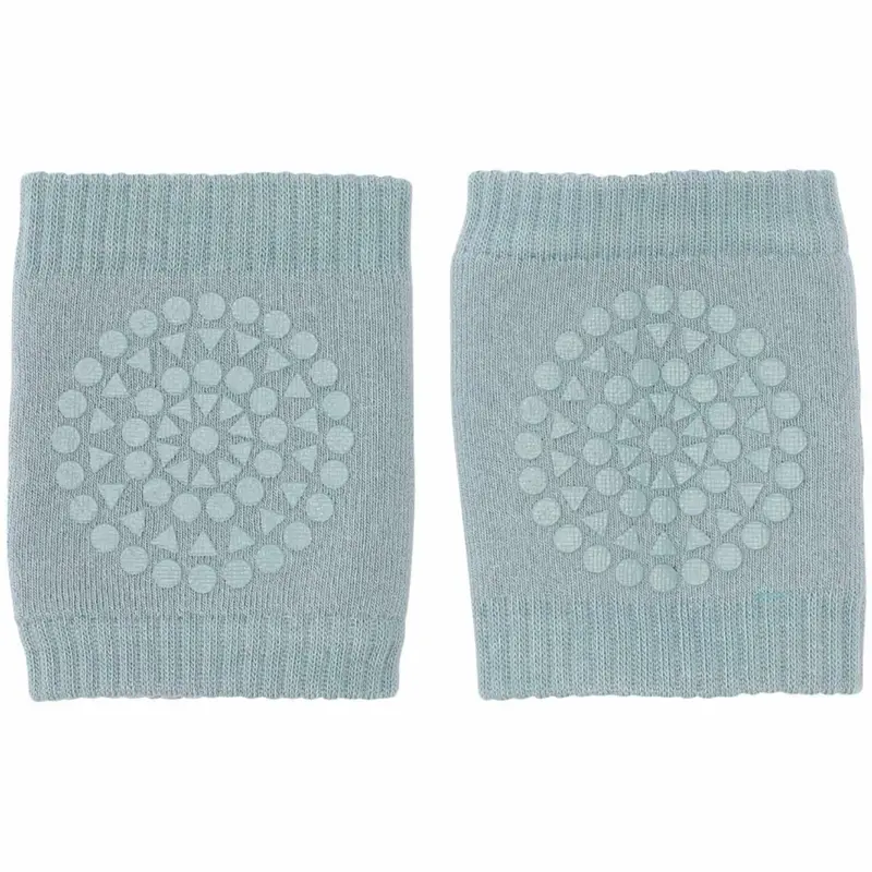 Gobabygo Dusty Blue Crawling Knæbeskyttere Organic Terry Bomuld