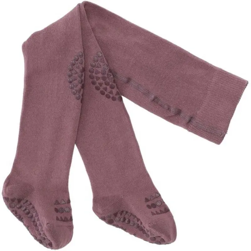Gobabygo Misty Plum Crawling Strømpebukser Organic Bomuld
