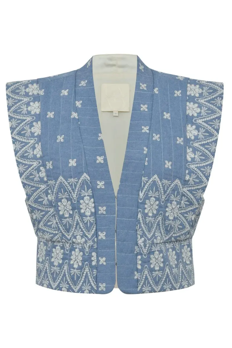 Gossia - Aninago Ji Vest G2876 - Chambrey Blue