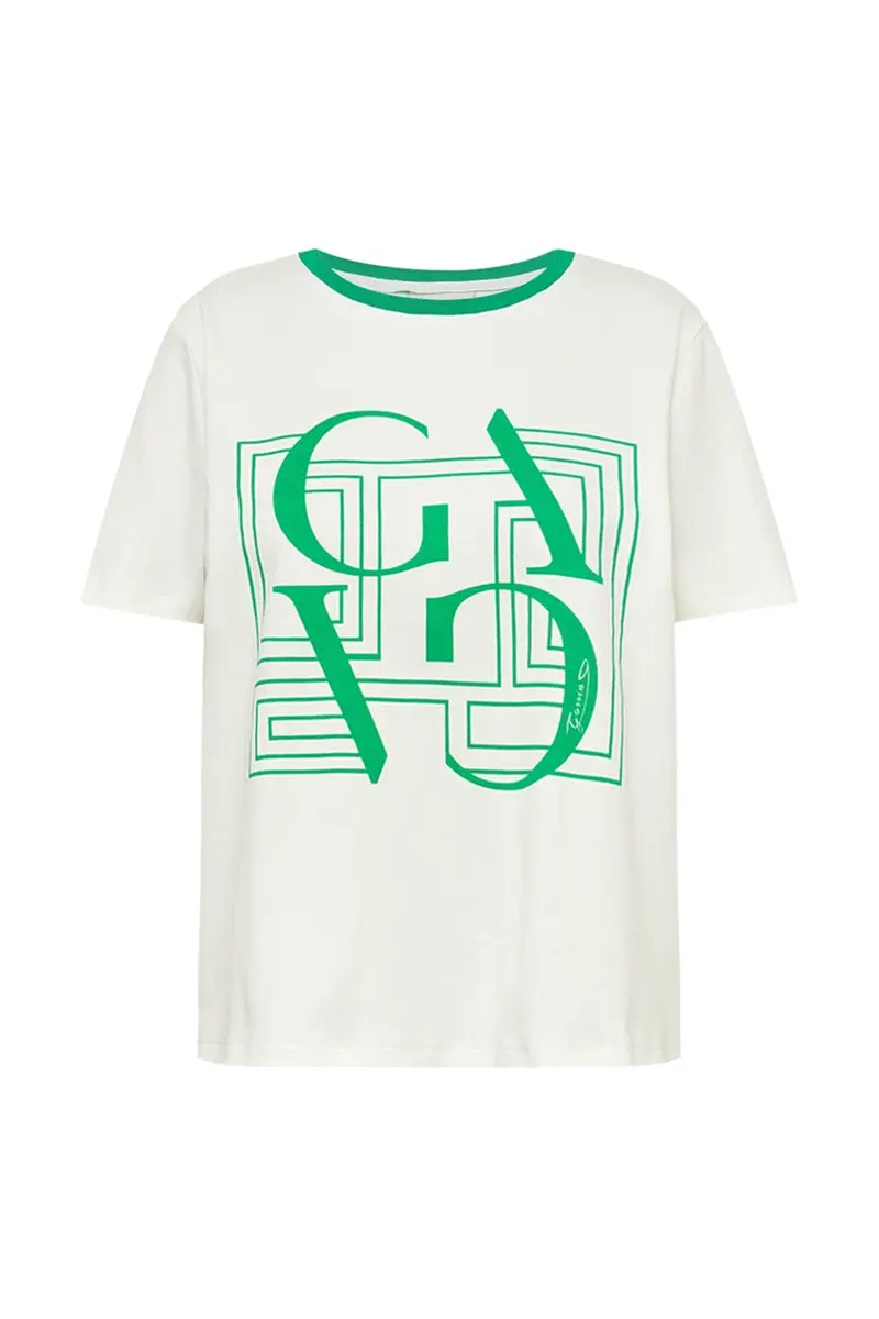 Gossia - Basgo Tee G2850 - Creme Diamond Green