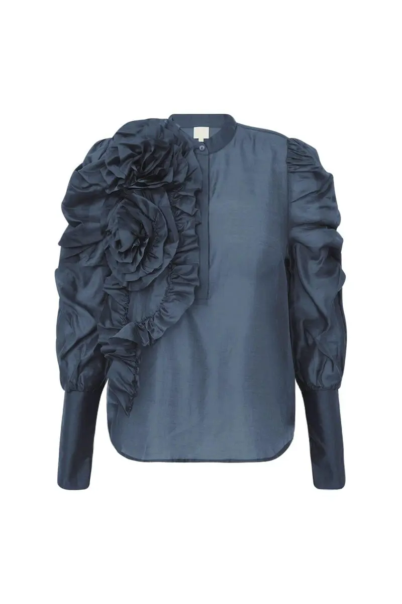Gossia - Devinego Blouse G2846 - Dusty Blue