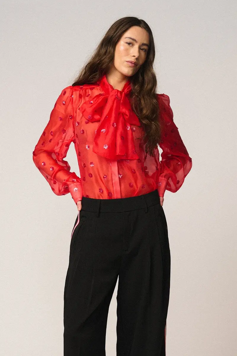 Gossia - Echogo Blouse G3225 - True Red